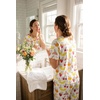 image:imageEkouaer Pajamas for Women Set Silky Satin 2 Piece Lounge Sets with PocketsTropical Fruit