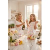 image:imageEkouaer Pajamas for Women Set Silky Satin 2 Piece Lounge Sets with PocketsWatercolor Bow