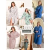 image:imageEkouaer Plus Size Robes for Women Soft Bathrobe V Neck Soft Maternity RobeBigleafpink