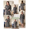 image:imageEkouaer Plus Size Robes for Women Soft Bathrobe V Neck Soft Maternity RobeDark Gray