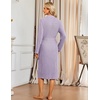 image:imageEkouaer Robe for Women Long Knit Kimono Bathrobe Soft Lightweight SleepwearLavender