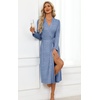 image:imageEkouaer Robes for Women Lightweight Long Bathrobe Soft Knit Bath Robe S2XLLight Blue