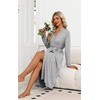 image:imageEkouaer Robes for Women Lightweight Long Bathrobe Soft Knit Bath Robe S2XLLight Grey