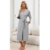 image:imageEkouaer Robes for Women Lightweight Long Bathrobe Soft Knit Bath Robe S2XLLight Grey