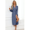image:imageEkouaer Robes for Women Lightweight Long Bathrobe Soft Knit Bath Robe S2XLNavy Blue