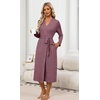image:imageEkouaer Robes for Women Lightweight Long Bathrobe Soft Knit Bath Robe S2XLWine Red