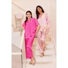image:imageEkouaer Silk Pajamas for Womens Set 2 Piece Fall Pjs Button Down SleepwearHot Pink Leopard