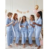 image:imageEkouaer Silk Pajamas for Womens Set 2 Piece Fall Pjs Button Down SleepwearLight Blue