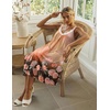 image:imageEkouaer Sleeveless Womens Nightgown Full Slip Nightdress Calf LengthBrown Orange Floral