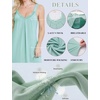 image:imageEkouaer Sleeveless Womens Nightgown Full Slip Nightdress Calf LengthIce Green