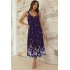 image:imageEkouaer Sleeveless Womens Nightgown Full Slip Nightdress Calf LengthPurple Floral