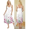 image:imageEkouaer Sleeveless Womens Nightgown Full Slip Nightdress Calf LengthWhite Floral