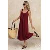 image:imageEkouaer Sleeveless Womens Nightgown Full Slip Nightdress Calf LengthWine Red