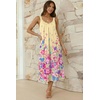 image:imageEkouaer Sleeveless Womens Nightgown Full Slip Nightdress Calf LengthYellow Floral