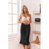 image:imageEkouaer Towel Wrap for Women With Velcro Ruffle Wrap RobesBlack