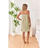 image:imageEkouaer Towel Wrap for Women With Velcro Ruffle Wrap RobesKhaki