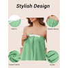 image:imageEkouaer Towel Wrap for Women With Velcro Ruffle Wrap RobesMint Green