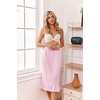 image:imageEkouaer Towel Wrap for Women With Velcro Ruffle Wrap RobesPink