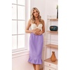 image:imageEkouaer Towel Wrap for Women With Velcro Ruffle Wrap RobesPurple