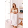 image:imageEkouaer Towel Wrap for Women With Velcro Ruffle Wrap RobesWhite