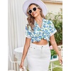 image:imageEkouaer Women Lace Satin Pajama Set Button Down Silk Pjs Shorts Set XSXXLVintage Floral Blue