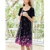 image:imageEkouaer Womens Nightgown House Dress with Pockets Short Sleeve Moo MoosBlack Sakura