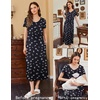 image:imageEkouaer Womens Nursing Dress Breastfeeding Summer V Neck Maternity DressesBlackfloralwhite