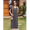 image:imageEkouaer Womens Nursing Dress Breastfeeding Summer V Neck Maternity DressesDark Grey