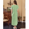 image:imageEkouaer Womens Nursing Dress Breastfeeding Summer V Neck Maternity DressesGreen Floral