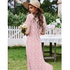 image:imageEkouaer Womens Nursing Dress Breastfeeding Summer V Neck Maternity DressesPink Floral