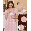 image:imageEkouaer Womens Nursing Dress Breastfeeding Summer V Neck Maternity DressesPink Floral