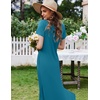 image:imageEkouaer Womens Nursing Dress Breastfeeding Summer V Neck Maternity DressesTeal