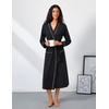 image:imageEkouaer Womens Robe Long Lightweight Bathrobe Soft Light Bath Robe S3XLBlack