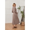 image:imageEkouaer Womens Robe Long Lightweight Bathrobe Soft Light Bath Robe S3XLBrown