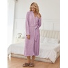image:imageEkouaer Womens Robe Long Lightweight Bathrobe Soft Light Bath Robe S3XLPurple