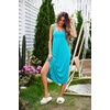 image:imageEkouaer Womens Sleeveless Nightgowns Long Sleep Dress Wide Strap SleepwearDeep Sky Blue