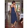 image:imageEkouaer Womens Sleeveless Nightgowns Long Sleep Dress Wide Strap SleepwearNavy Blue