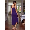 image:imageEkouaer Womens Sleeveless Nightgowns Long Sleep Dress Wide Strap SleepwearPurple