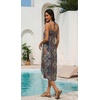 image:imageEkouaer Womens Swimsuit Beach Cover Up Dress Spaghetti Strap Cover UpMulticolor Ethnic
