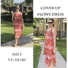 image:imageEkouaer Womens Swimsuit Beach Cover Up Dress Spaghetti Strap Cover UpOrange Hawaiian
