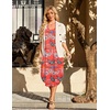 image:imageEkouaer Womens Swimsuit Beach Cover Up Dress Spaghetti Strap Cover UpOrange Hawaiian