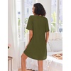 image:imageEkouaer Zip Up Robes for Women Short Knit Bathrobe with PocketsArmy Green