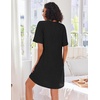 image:imageEkouaer Zip Up Robes for Women Short Knit Bathrobe with PocketsBlack
