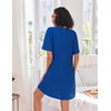 image:imageEkouaer Zip Up Robes for Women Short Knit Bathrobe with PocketsBlue Purple