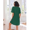 image:imageEkouaer Zip Up Robes for Women Short Knit Bathrobe with PocketsGreen