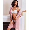 image:imageEkouaer Zip Up Robes for Women Short Knit Bathrobe with PocketsHot Pink