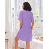 image:imageEkouaer Zip Up Robes for Women Short Knit Bathrobe with PocketsLilac
