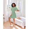 image:imageEkouaer Zip Up Robes for Women Short Knit Bathrobe with PocketsTurquoise