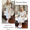 image:imageEkouaer Zipper Robes for Women Short Sleeve Bathrobe with PocketsLight Grey