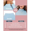 image:imageTurtleneck Tops for Women Long Sleeve Mock Neck Shirts Undershirts 3 PackKhakiBrownBlack